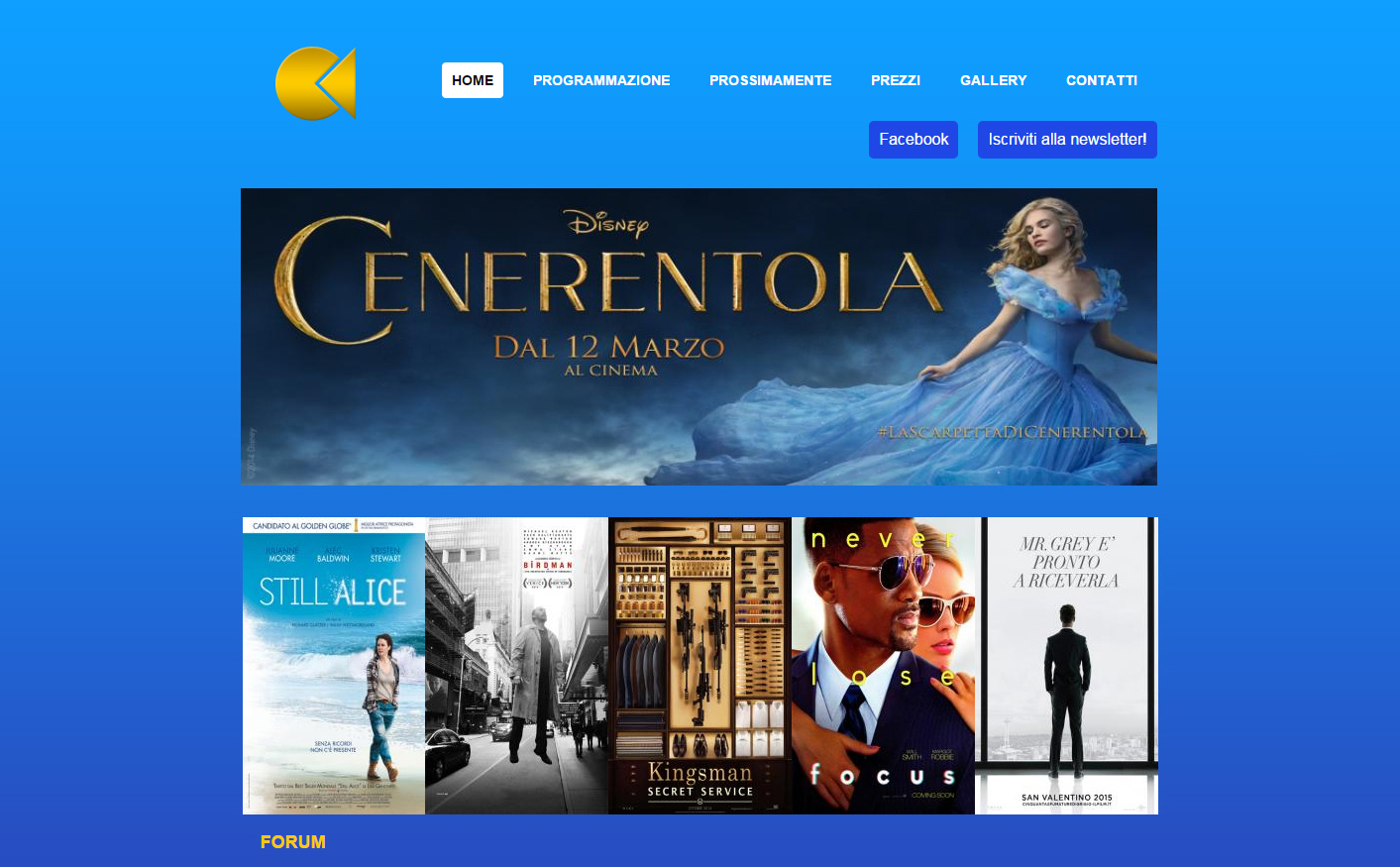 Restyling del sito web per il Cinema Forum a Bellinzona
